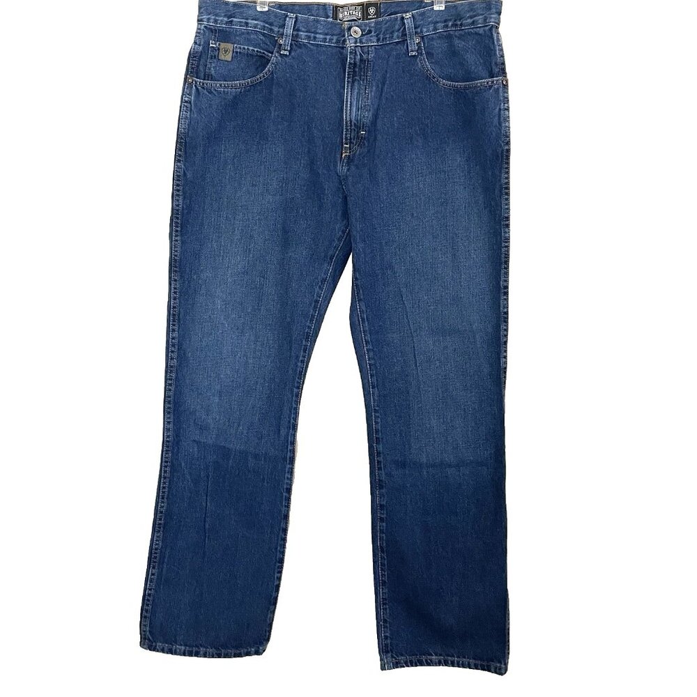 Ariat Jeans Men's Size 38 x 34 Relaxed Boot cut Heritage Denim